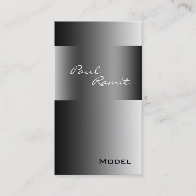 Modelo blanco negro de BW 8 de la tarjeta de (Anverso)