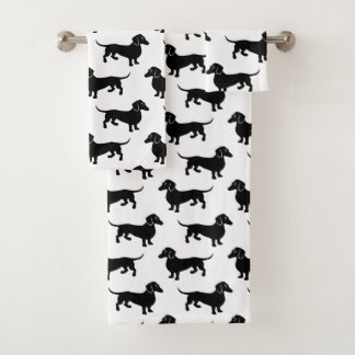 Modelo blanco y negro del Dachshund