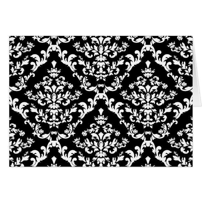 Modelo blanco y negro del damasco (Anverso (Horizontal))