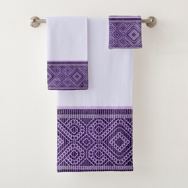 Modelo copto de la materia textil en púrpura (In situ)