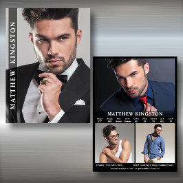 Modelo de 4 plantillas de tarjeta compuesta de dos