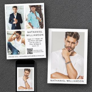 Modelo de actor Código QR 4 Tarjeta Comp Pro