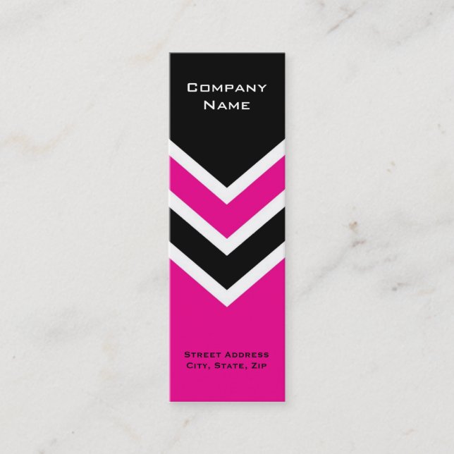 Modelo de Chevron del zigzag de la tarjeta de (Anverso)