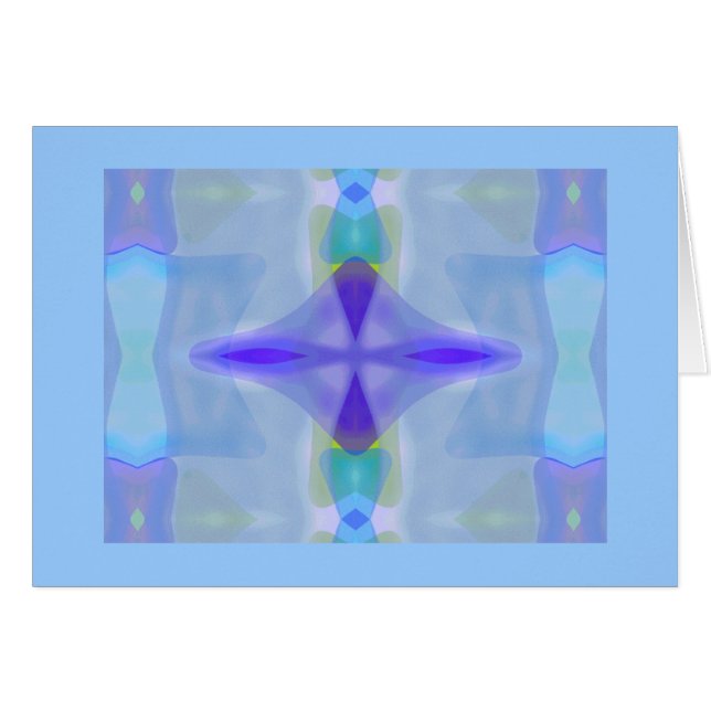 Modelo de cristal de la gema del mar azul (Anverso (Horizontal))