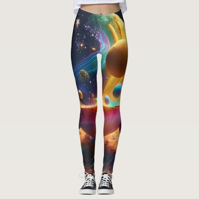 modelo de espacio de las mujeres leggings (Anverso)