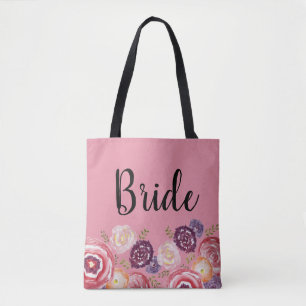 Modelo de flor de novia Bolsa rosa de puntas