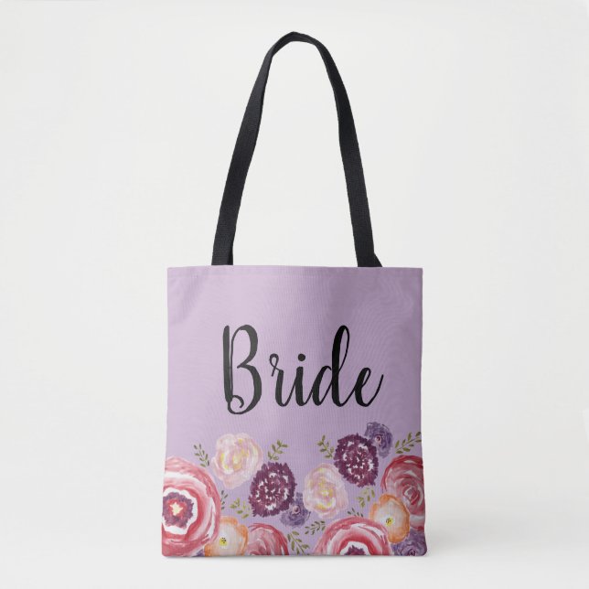 Modelo de flor de novia Bolsa rosa de puntas (Anverso)