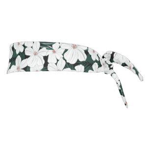 Modelo de flores tropical blanco