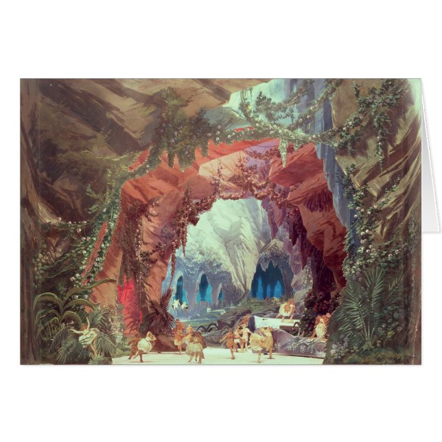 Modelo de la etapa para la ópera 'Tannhauser (Anverso (Horizontal))