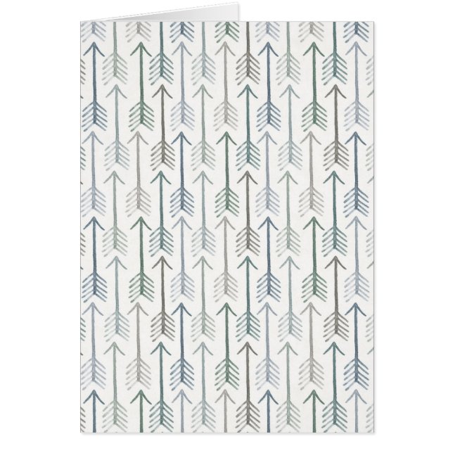 Modelo de la flecha del Wanderlust de la acuarela (Frente)