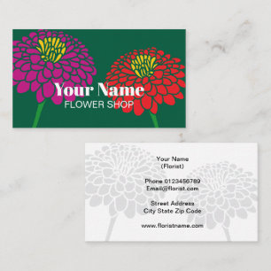 Modelo de logotipo de tarjeta de visita de florist