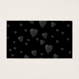 Modelo de los corazones del amor en negro y gris
