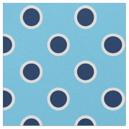 Modelo de lunar de los azules marinos en tela azul