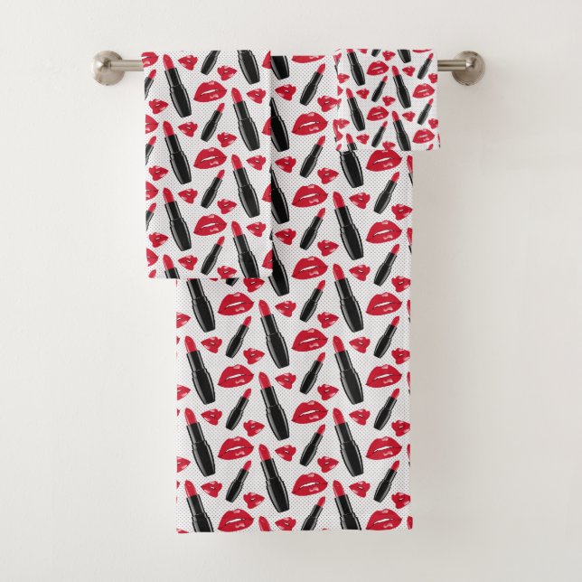 Modelo de lunar del lápiz labial y de los labios (In situ)