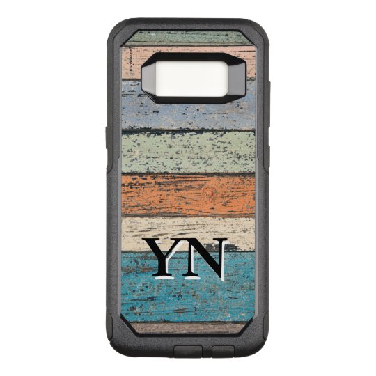 Modelo de madera gastado funda otterbox commuter para samsung galaxy s8