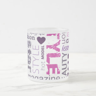 Modelo de moda Estilo Copa de tazas de vidrio esca