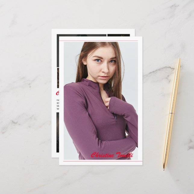 Modelo de plantilla de tarjeta Comp (Anverso/Reverso In Situ)