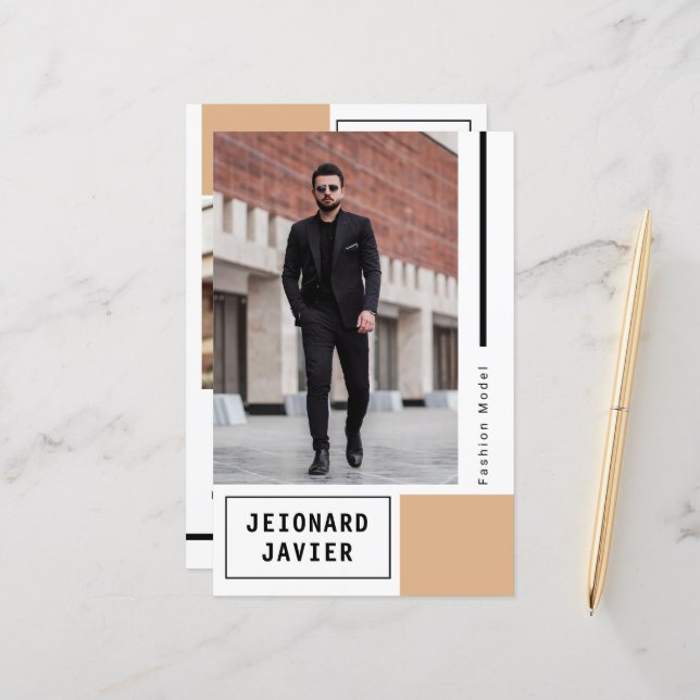 Modelo de plantilla de tarjeta Comp (Anverso/Reverso In Situ)