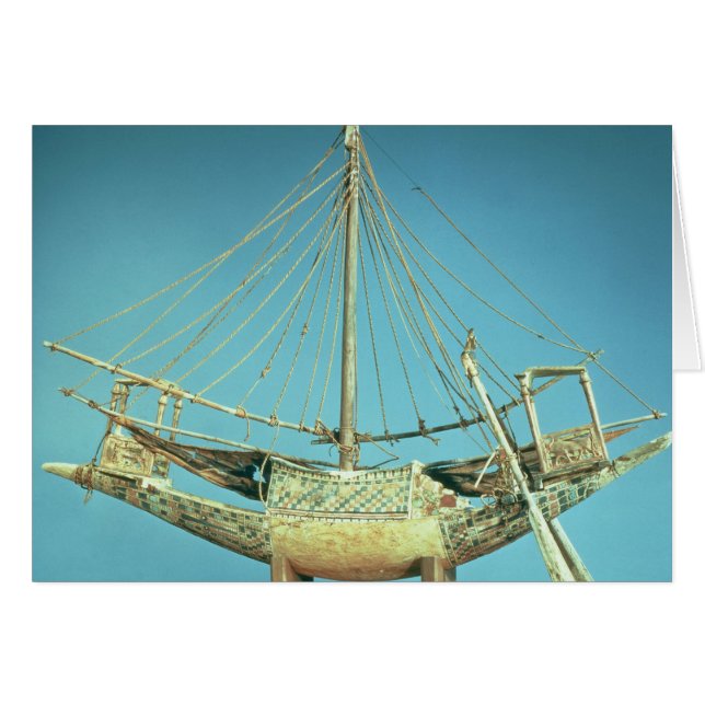 Modelo de uno de los botes del faraón (Anverso (Horizontal))