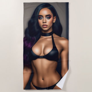 Modelo de veneno negro Toalla de playa