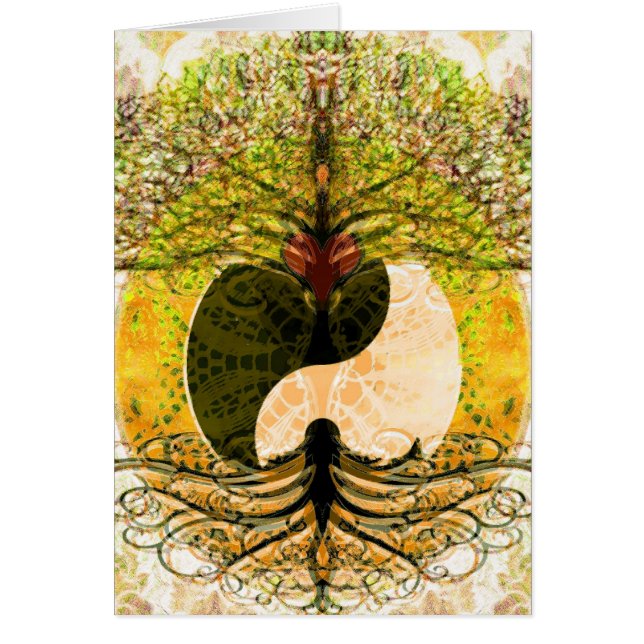 Modelo de Yin Yang con el árbol de la vida (Frente)