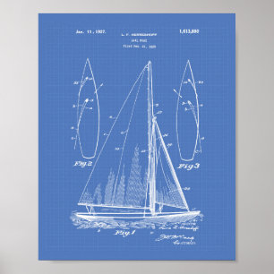 Modelo del arte de la patente del barco de vela