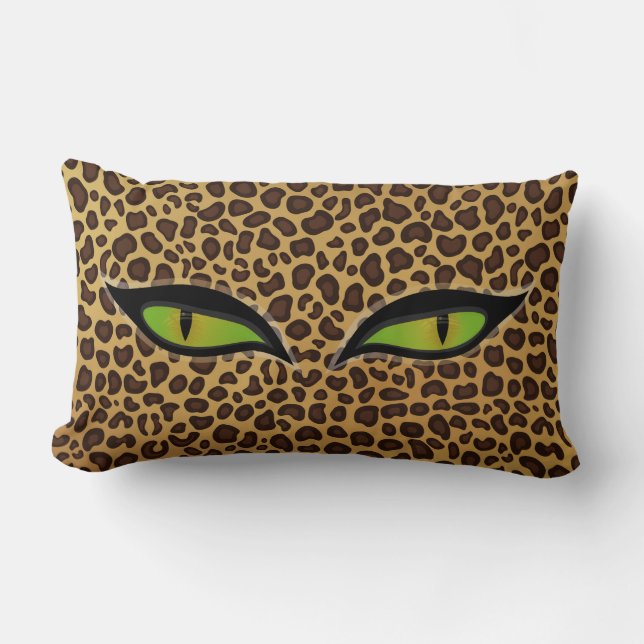Modelo del estampado leopardo, almohada de tiro de (Anverso)