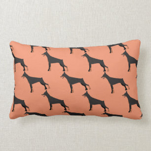 Modelo del perro del Doberman, Cojín decorativo