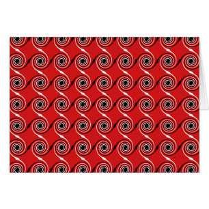 Modelo espiral rojo, blanco y negro del remolino