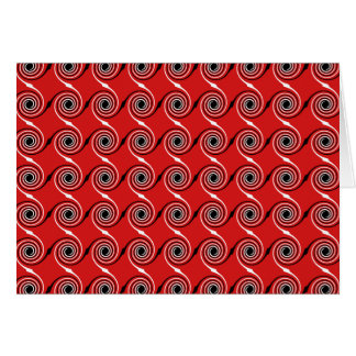 Modelo espiral rojo, blanco y negro del remolino