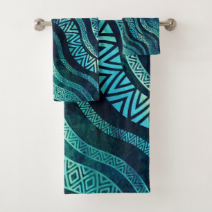 Modelo étnico tribal ondulado de Boho