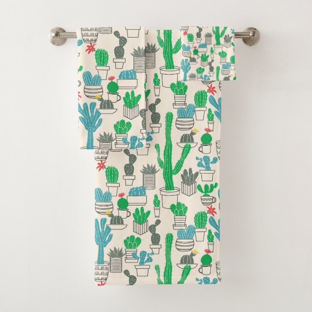 Modelo floral natural lindo de los cactus (In situ)