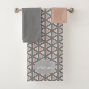 Modelo geométrico gris y del moreno de moda