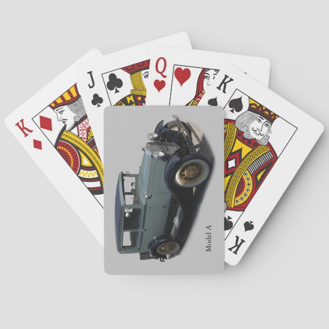 Modelo gris A cartas de juego (Reverso)