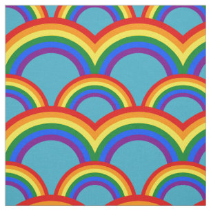 Modelo inconsútil con la tela de los arco iris