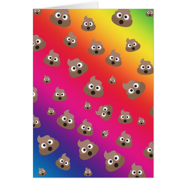 Modelo lindo de la emoji del impulso del arco iris (Frente)