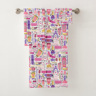 Modelo lindo de la manicura del Doodle