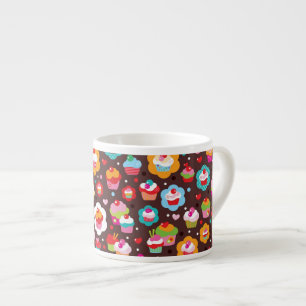 Modelo lindo de la torta de la taza