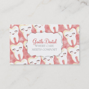 Modelo lindo del diente - tarjetas de visita de