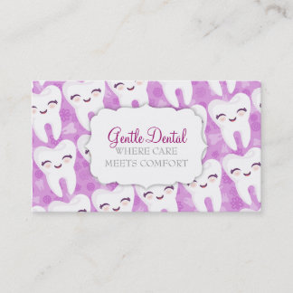 Modelo lindo del diente - tarjetas de visita de
