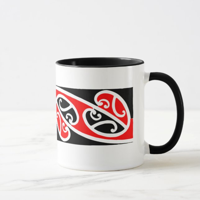 Modelo maorí 2 de Kowhaiwhai - taza (Derecha)