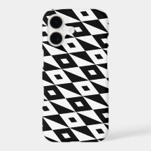 Modelo moderno blanco y negro de los rombos