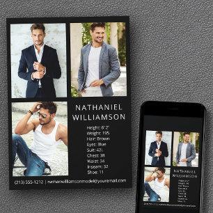 Modelo moderno Pro y tarjeta de comp de foto para 