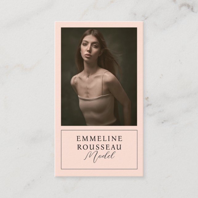 Modelo moderno - Tarjeta de visita profesional de  (Anverso)