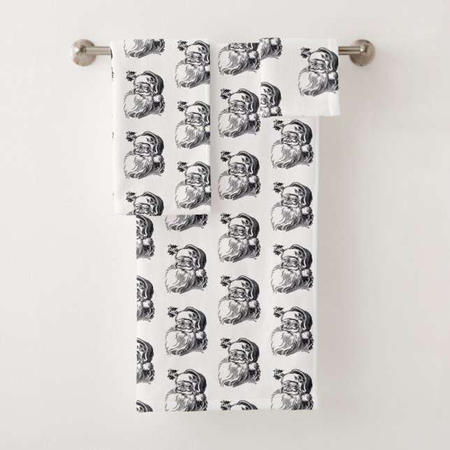 Modelo negro del navidad blanco de Papá Noel del (In situ)