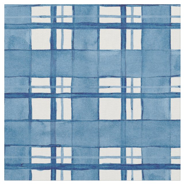 Modelo pintado a mano de la tela escocesa de la (De cerca)