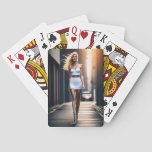 Modelo profesional ultra hermoso Cartas de reprodu