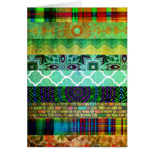 Modelo rayado bohemio abstracto bonito