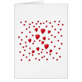 Modelo rojo y blanco de los corazones del amor