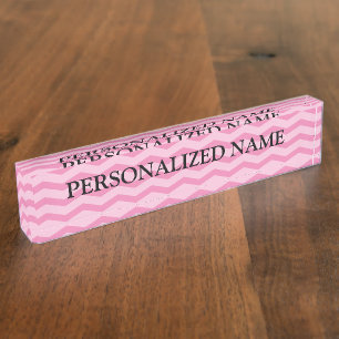 Modelo rosado personalizado del galón del letrero
